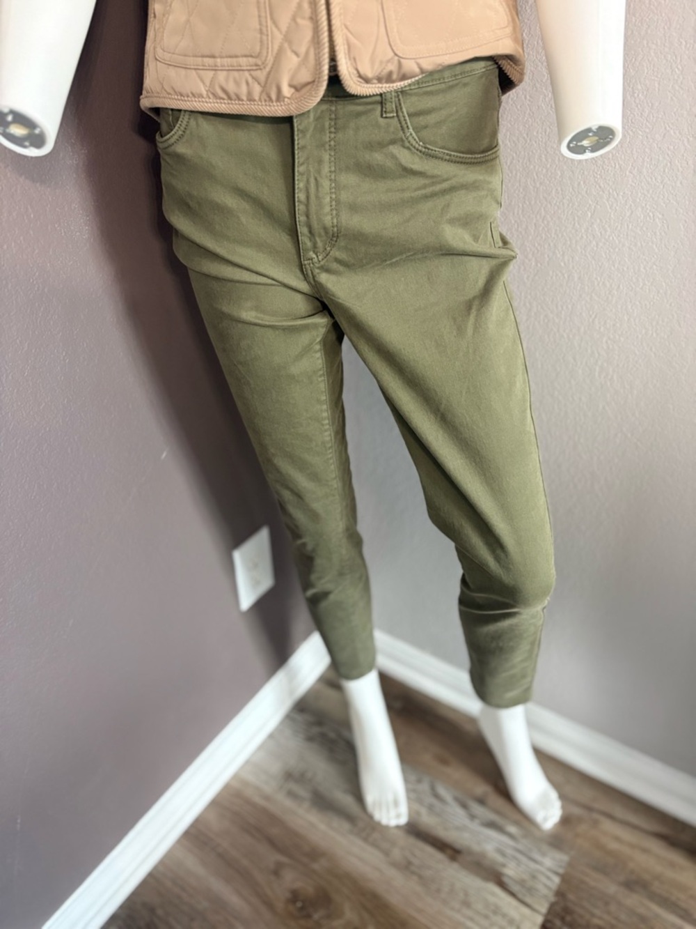 LOFT Olive Green Skinny Jeans